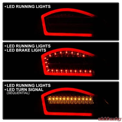 Spyder Auto LED Tail Lights Red Clear for Porsche 987 Boxster Cayman 2005-2008 - ALT-YD-P98705-LED-RC
