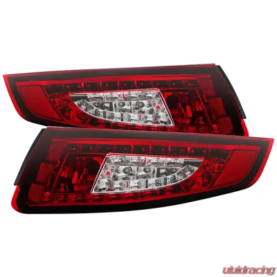 Spyder Auto LED Tail Lights Red Clear for Porsche 997 2005-2008, ALT-YD-P99705-LED-RC - ALT-YD-P99705-LED-RC