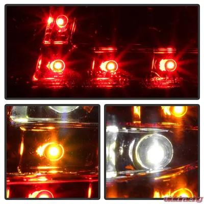 Spyder Auto LED Tail Lights Red Clear for Porsche 997 2005-2008, ALT-YD-P99705-LED-RC - ALT-YD-P99705-LED-RC