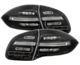 Spyder Auto LED Tail Lights Sequential Signal Black for Porsche Cayenne 958 2011-2014