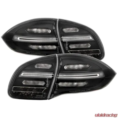 Spyder Auto LED Tail Lights Sequential Signal Black for Porsche Cayenne 958 2011-2014 - ALT-YD-PCAY11-SEQ-BK