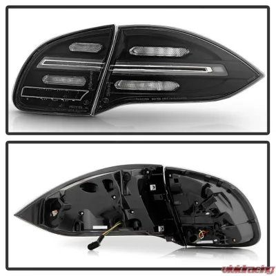 Spyder Auto LED Tail Lights Sequential Signal Black for Porsche Cayenne 958 2011-2014 - ALT-YD-PCAY11-SEQ-BK
