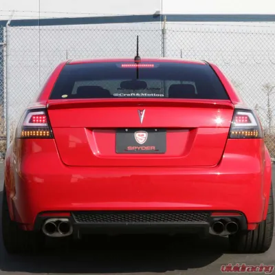 Spyder Auto V2 LED Tail Lights Black for Pontiac G8 2008-2009, Model ALT-YD-PG808V2-LB-BK - ALT-YD-PG808V2-LB-BK