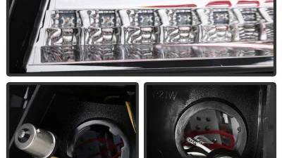 Spyder Auto V2 LED Tail Lights Red Clear for Pontiac G8 2008-2009 ALT-YD-PG808V2-LB-RC                                     - ALT-YD-PG808V2-LB-RC - Image 5