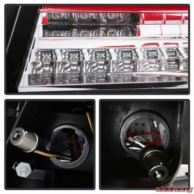 Spyder Auto V2 LED Tail Lights Red Clear for Pontiac G8 2008-2009 ALT-YD-PG808V2-LB-RC - ALT-YD-PG808V2-LB-RC