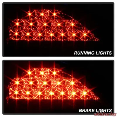 Spyder Auto Black LED Taillights for Pontiac Grand Am 1999-2004, Custom Fit - ALT-YD-PGAM99-LED-BK
