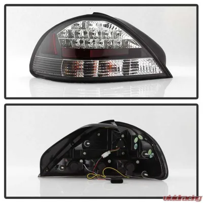 Spyder Auto Black LED Taillights for Pontiac Grand Am 1999-2004, Custom Fit - ALT-YD-PGAM99-LED-BK