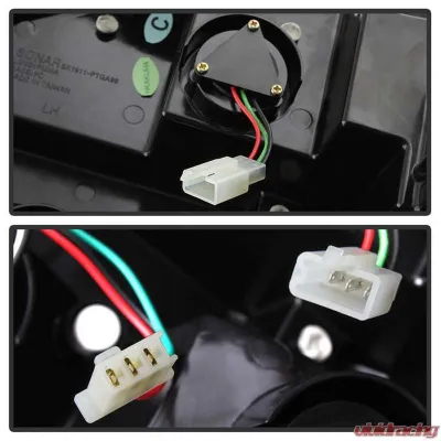 Spyder Auto Black LED Taillights for Pontiac Grand Am 1999-2004, Custom Fit - ALT-YD-PGAM99-LED-BK