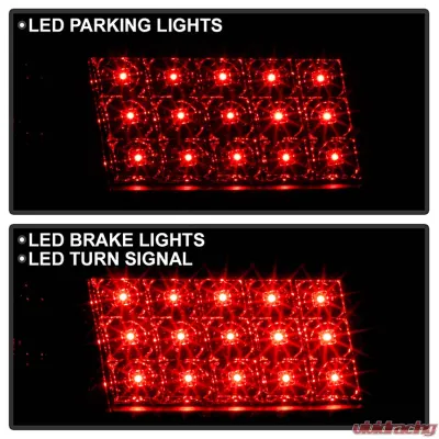 Spyder Auto Black Smoke LED Taillights for Pontiac Grand Prix 1997-2003 - ALT-YD-PGP97-LED-BSM