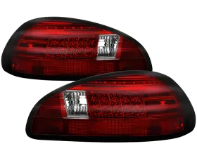 Spyder Auto Red Clear LED Taillights for Pontiac Grand Prix 1997-2003