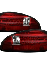 Spyder Auto Red Clear LED Taillights for Pontiac Grand Prix 1997-2003                                     - ALT-YD-PGP97-LED-RC - Image 10