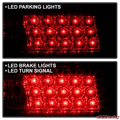 Spyder Auto Red Clear LED Taillights for Pontiac Grand Prix 1997-2003 - ALT-YD-PGP97-LED-RC