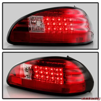 Spyder Auto Red Clear LED Taillights for Pontiac Grand Prix 1997-2003 - ALT-YD-PGP97-LED-RC