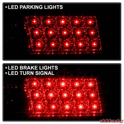 Spyder Auto Smoke LED Taillights for Pontiac Grand Prix 1997-2003, ALT-YD-PGP97-LED-SM - ALT-YD-PGP97-LED-SM