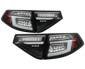 Spyder Auto LED Tail Lights Sequential Signal Black for 2008-2014 Subaru Impreza WRX 5Dr