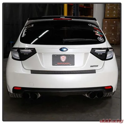 Spyder Auto LED Tail Lights Sequential Signal Black for 2008-2014 Subaru Impreza WRX 5Dr - ALT-YD-SI085D-SEQ-BK