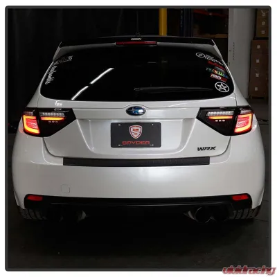 Spyder Auto LED Tail Lights Sequential Signal Black for 2008-2014 Subaru Impreza WRX 5Dr - ALT-YD-SI085D-SEQ-BK