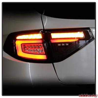 Spyder Auto LED Tail Lights Sequential Signal Black for 2008-2014 Subaru Impreza WRX 5Dr - ALT-YD-SI085D-SEQ-BK