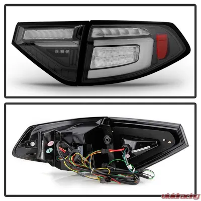 Spyder Auto LED Tail Lights Sequential Signal Black for 2008-2014 Subaru Impreza WRX 5Dr - ALT-YD-SI085D-SEQ-BK