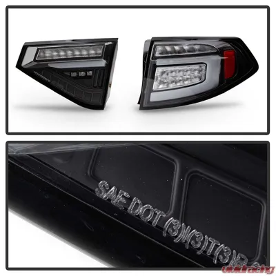 Spyder Auto LED Tail Lights Sequential Signal Black for 2008-2014 Subaru Impreza WRX 5Dr - ALT-YD-SI085D-SEQ-BK