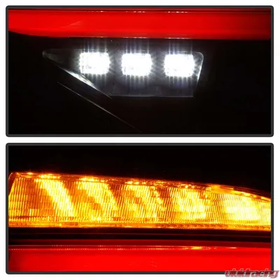 Spyder Auto LED Tail Lights Sequential Signal Black for 2008-2014 Subaru Impreza WRX 5Dr - ALT-YD-SI085D-SEQ-BK