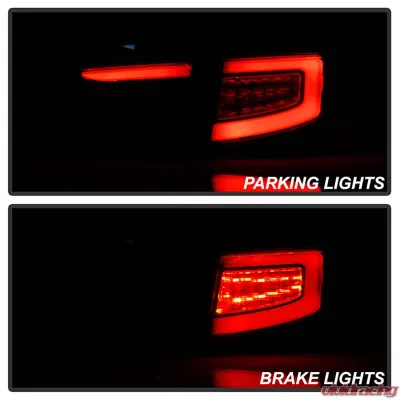 Spyder Auto LED Tail Lights Sequential Signal Black for 2008-2014 Subaru Impreza WRX 5Dr - ALT-YD-SI085D-SEQ-BK
