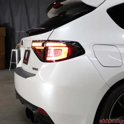 Spyder Auto LED Tail Lights Sequential Signal Black for 2008-2014 Subaru Impreza WRX 5Dr - ALT-YD-SI085D-SEQ-BK