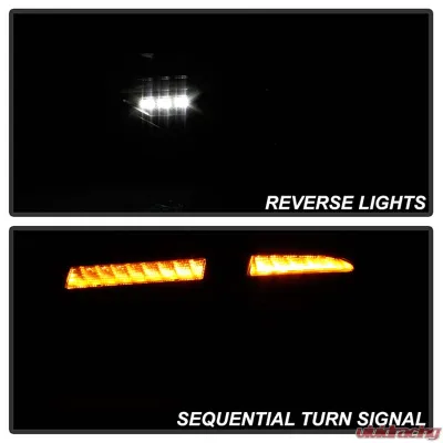 Spyder Auto LED Tail Lights Sequential Signal Black Smoke for 2008-2014 Subaru Impreza WRX 5Dr - ALT-YD-SI085D-SEQ-BSM