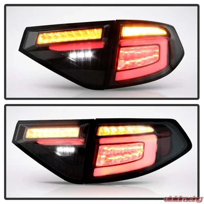 Spyder Auto LED Tail Lights Sequential Signal Black Smoke for 2008-2014 Subaru Impreza WRX 5Dr - ALT-YD-SI085D-SEQ-BSM