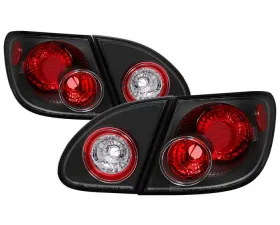 Spyder Auto Altezza Black Tail Lights for Toyota Corolla 2003-2006, LED Design