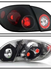 Spyder Auto Altezza Black Tail Lights for Toyota Corolla 2003-2006, LED Design                                     - ALT-YD-TC03-BK - Image 2