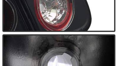 Spyder Auto Altezza Black Tail Lights for Toyota Corolla 2003-2006, LED Design                                     - ALT-YD-TC03-BK - Image 3