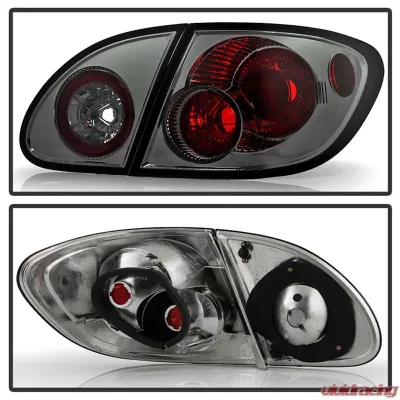 Spyder Auto Smoke Euro Style Taillights for Toyota Corolla 2003-2008, ALT-YD-TC03-SM - ALT-YD-TC03-SM