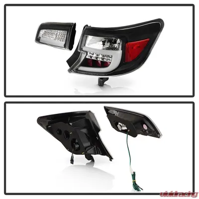Spyder Auto Black LED Taillights with Light Bar for Toyota Camry 2012-2014 - ALT-YD-TC12-LBLED-BK