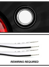 Spyder Auto Altezza Black Tail Lights for Toyota Corolla 1993-1995, Trunk Style                                     - ALT-YD-TC93-TR-BK - Image 4