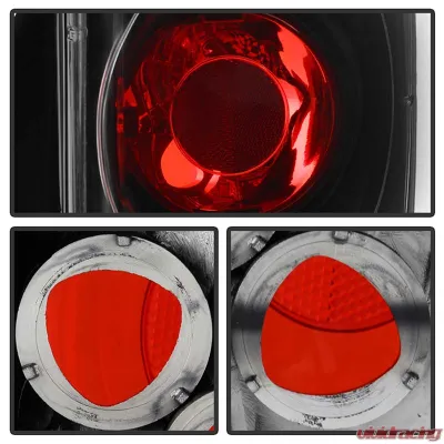 Spyder Auto Altezza Black Tail Lights for Toyota Celica 2000-2005, ABS Plastic, Custom Fit - ALT-YD-TCEL00-BK