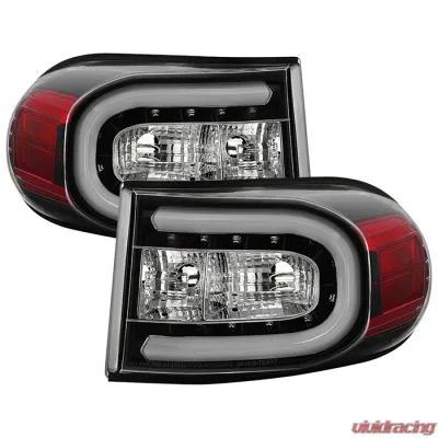Spyder Auto Black LED Taillights with Light Bar for Toyota FJ Cruiser 2007-2013 - ALT-YD-TFJ07-LBLED-BK