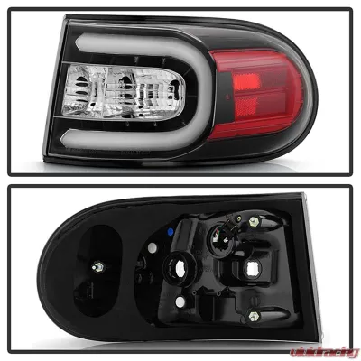Spyder Auto Black LED Taillights with Light Bar for Toyota FJ Cruiser 2007-2013 - ALT-YD-TFJ07-LBLED-BK
