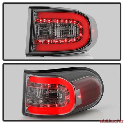 Spyder Auto Smoke LED Taillights with Light Bar for Toyota FJ Cruiser 2007-2013 - ALT-YD-TFJ07-LBLED-SM