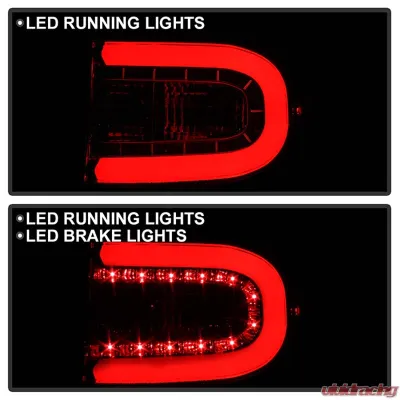 Spyder Auto Smoke LED Taillights with Light Bar for Toyota FJ Cruiser 2007-2013 - ALT-YD-TFJ07-LBLED-SM