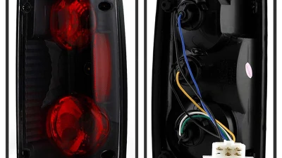 Spyder Auto Black Euro Style Taillights for Toyota Pickup 1989-1995, ALT-YD-TP89-BK                                     - ALT-YD-TP89-BK - Image 2