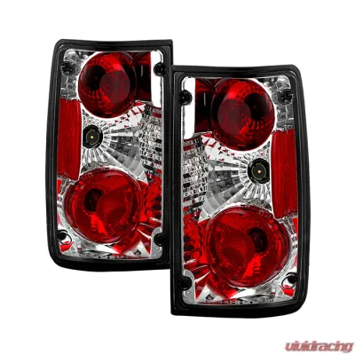 Spyder Auto Chrome Euro Style Taillights for Toyota Pickup 1989-1995, ALT-YD-TP89-C - ALT-YD-TP89-C