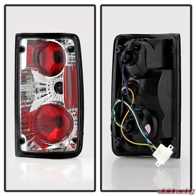 Spyder Auto Chrome Euro Style Taillights for Toyota Pickup 1989-1995, ALT-YD-TP89-C - ALT-YD-TP89-C