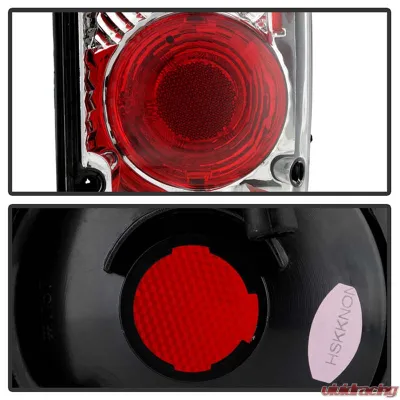 Spyder Auto Chrome Euro Style Taillights for Toyota Pickup 1989-1995, ALT-YD-TP89-C - ALT-YD-TP89-C