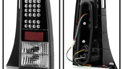 Spyder Auto LED Black Tail Lights for Scion xB 2003-2006, ALT-YD-TSXB03-LED-BK                                     - ALT-YD-TSXB03-LED-BK - Image 2