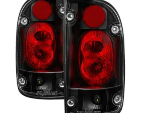 Spyder Auto Altezza Black Tail Lights for Toyota Tacoma 2001-2003, Custom Fit