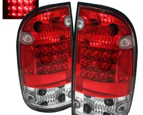 Spyder Auto Red Clear LED Taillights for Toyota Tacoma 2001-2004, ALT-YD-TT01-LED-RC