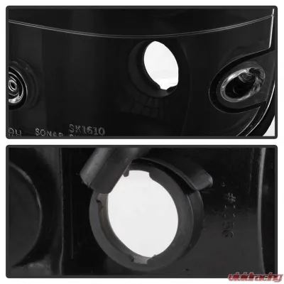 Spyder Auto Altezza Black Tail Lights for Toyota Tacoma 1995-2000, Custom Fit, Durable Design - ALT-YD-TT95-BK