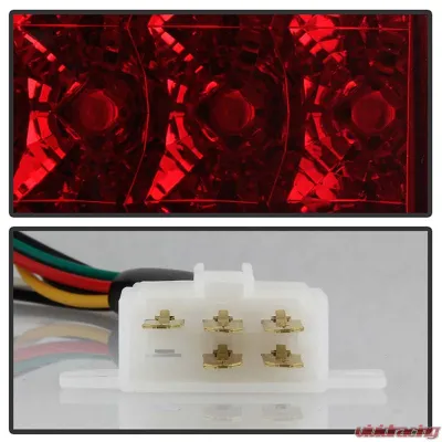 Spyder Auto LED Red/Clear Tail Lights for Toyota Tacoma 1995-2000, Custom Fit - ALT-YD-TT95-LED-RC