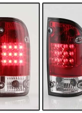 Spyder Auto LED Red/Clear Tail Lights for Toyota Tacoma 1995-2000, Custom Fit                                     - ALT-YD-TT95-LED-RC - Image 6